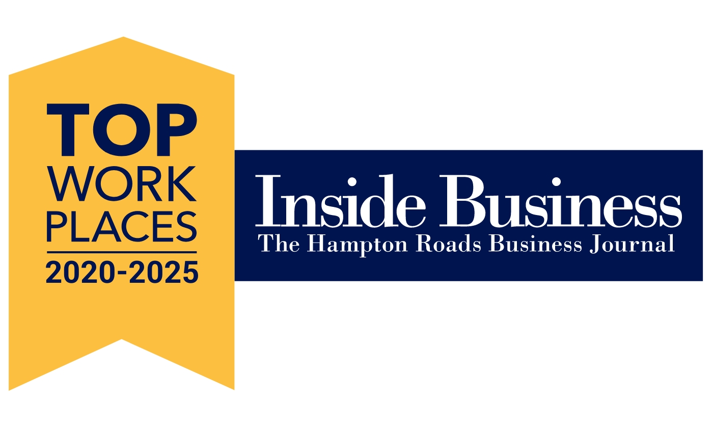 Award badge from Inside Business Top Workplaces of 2025. The badge shows The Mariners' has been designated a Top Workplaces from 2020 through 2025.